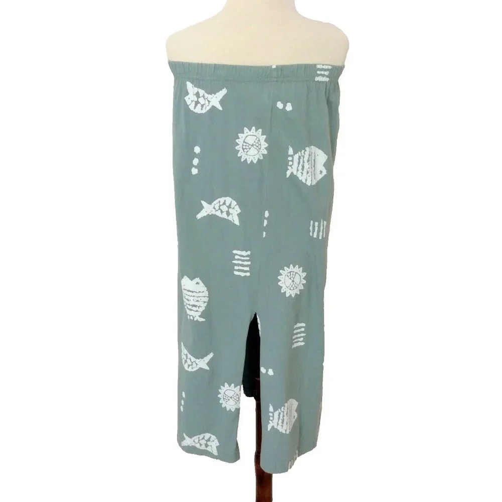 Easy Apparel Seafoam Green Medium Beachy Maxi Skirt & Jacket